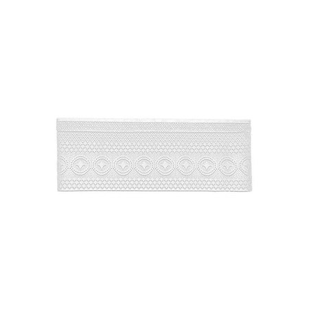 Heritage Lace Heritage Lace 6410W-4816 48 x 16 in. Eureka Valance; White 6410W-4816
